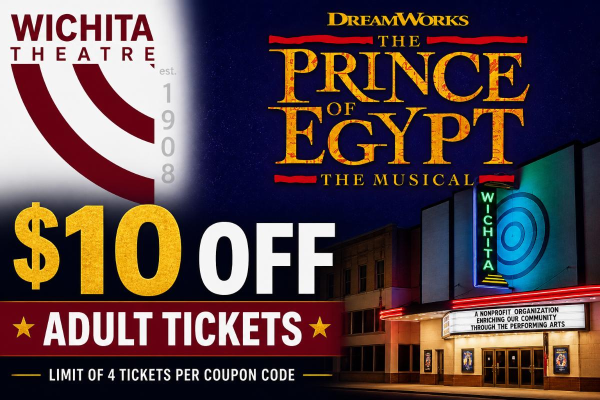 $10 Off Prince of Egypt Adult Tickets