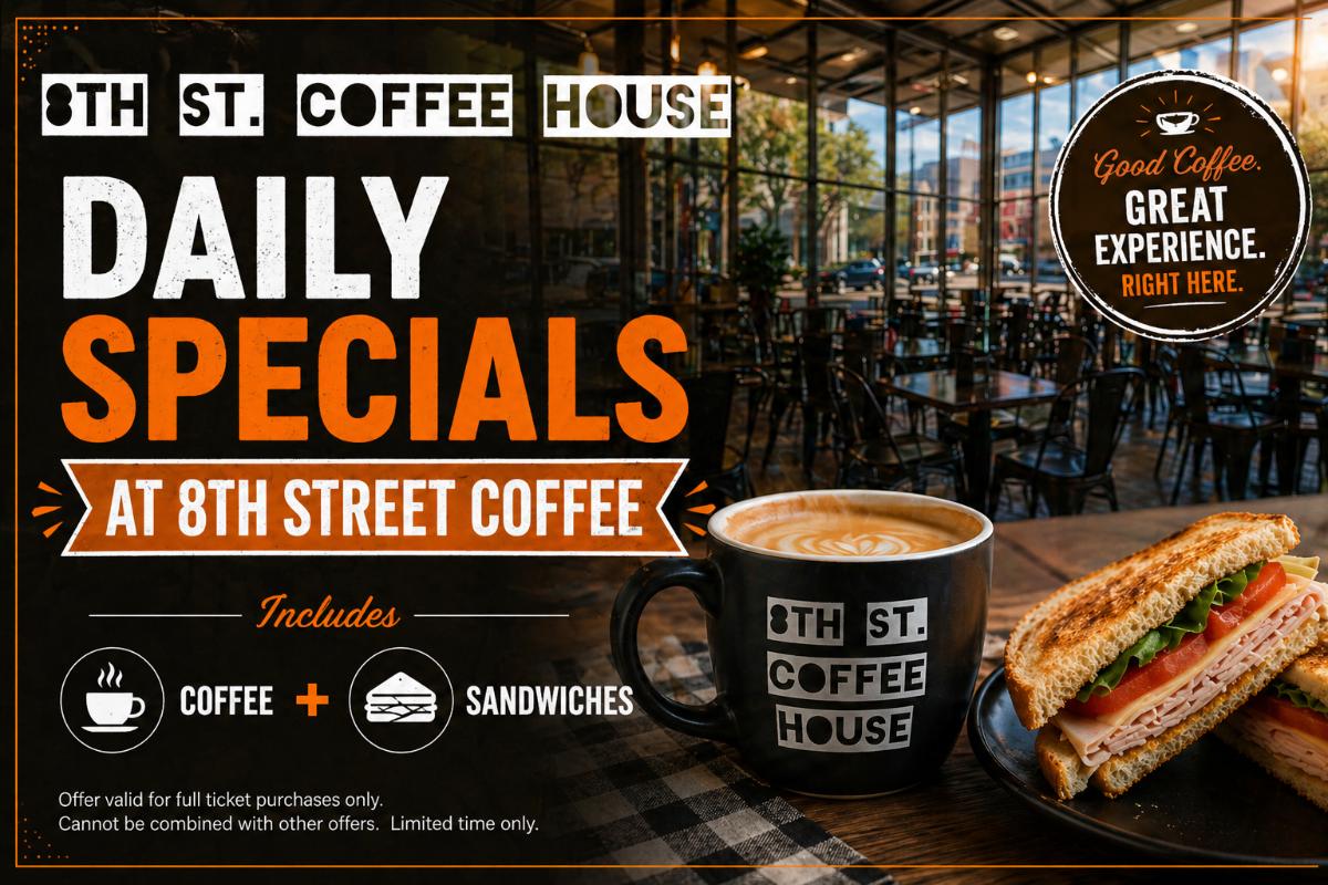 Daily Specials at 8th Street Coffee